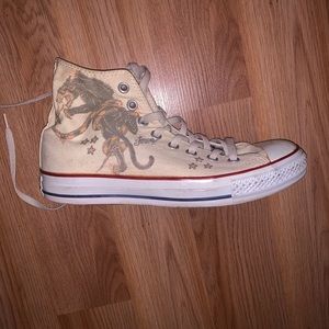 **HI TOP SAILOR JERRY CONVERSE SNEAKERS**